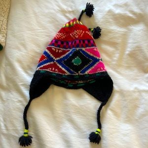 Polo Ralp Lauren ladies Merino Wool multi color winter ski hat